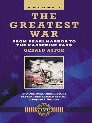 cover image of The Greatest War, Volume I